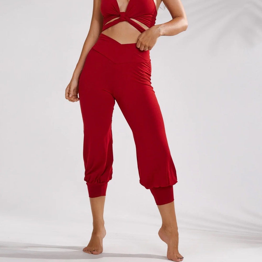 New Jasmine Pants in Crimson Red